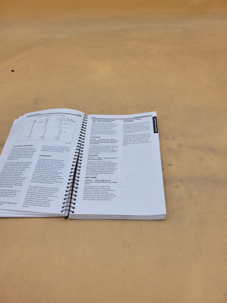 2000 SATURN L SERIES QUICK REFERENCE SPECIFICATIONS GUIDE MANUAL BOOK