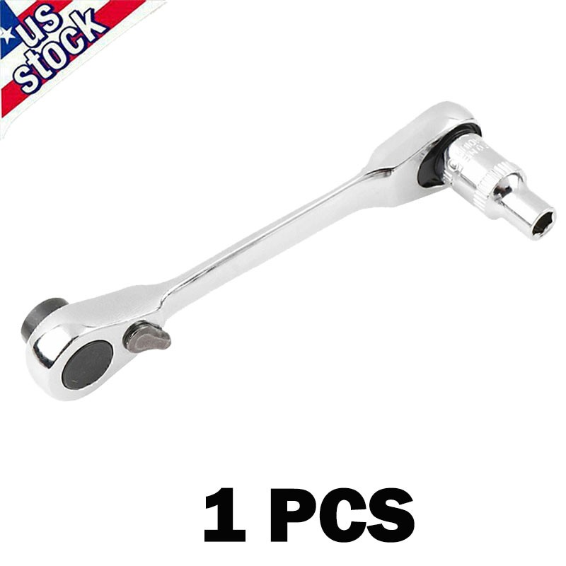 1/4" Mini Double-Ended Quick Socket Ratchet Wrench Rod Screwdriver Bit Tools