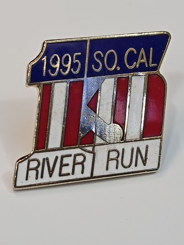 River Run 1995 So. Cal. Lapel Jacket Hat Pin Screw-Back