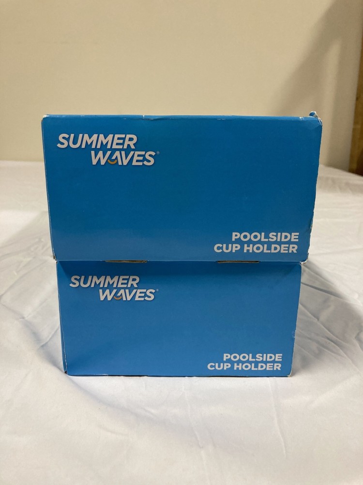 Polygroup Trading Limited Summer Waves Poolside Cup Holder Accessory - Set of 2
