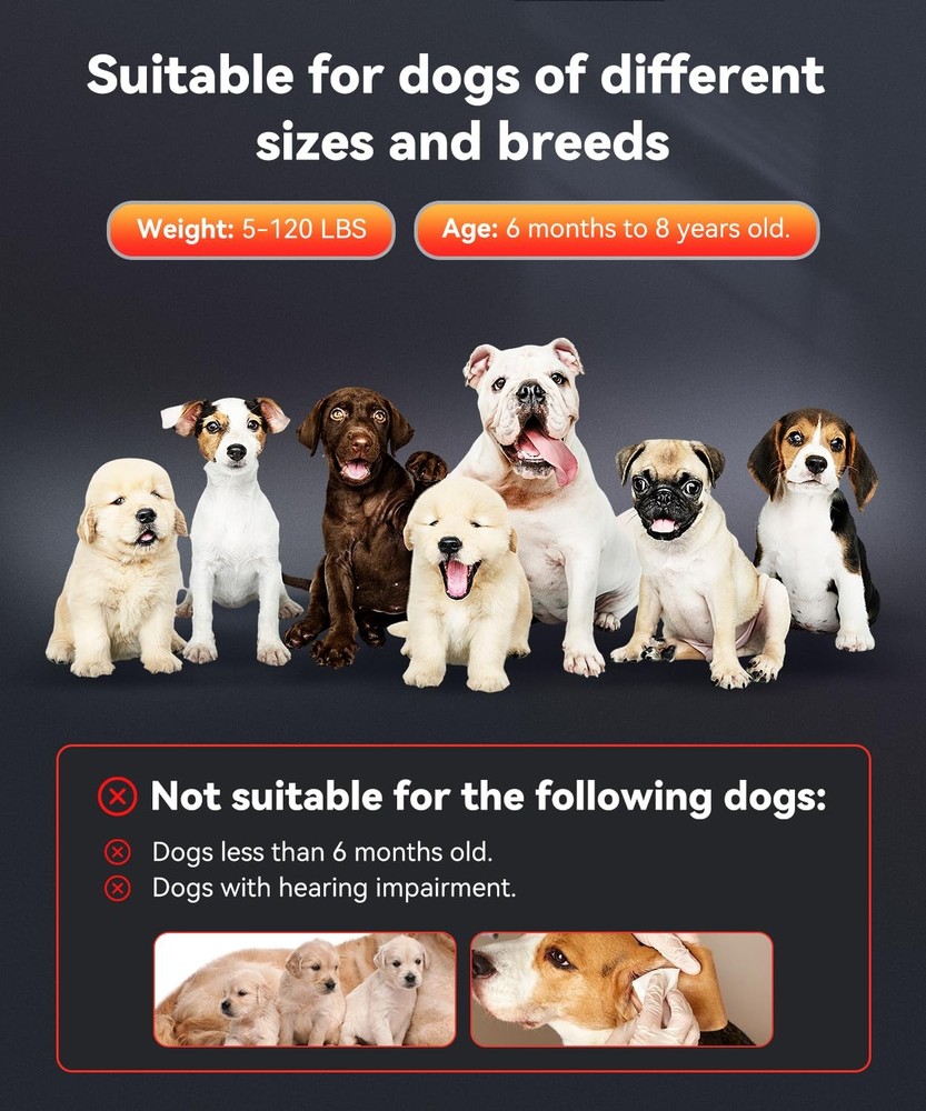 Dog Bark Deterrent Devices, Variable Frequency Ultrasonic to Stop Barking Nei...