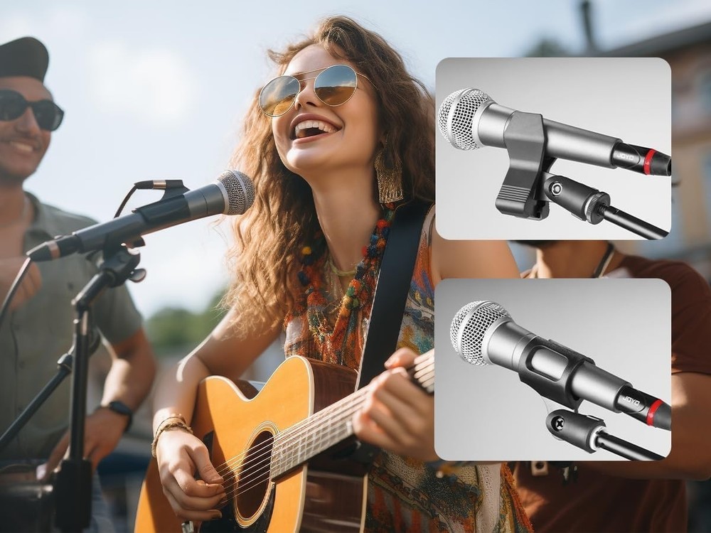 All-in-One Microphone & Device Floor Stand for Streaming & Recording