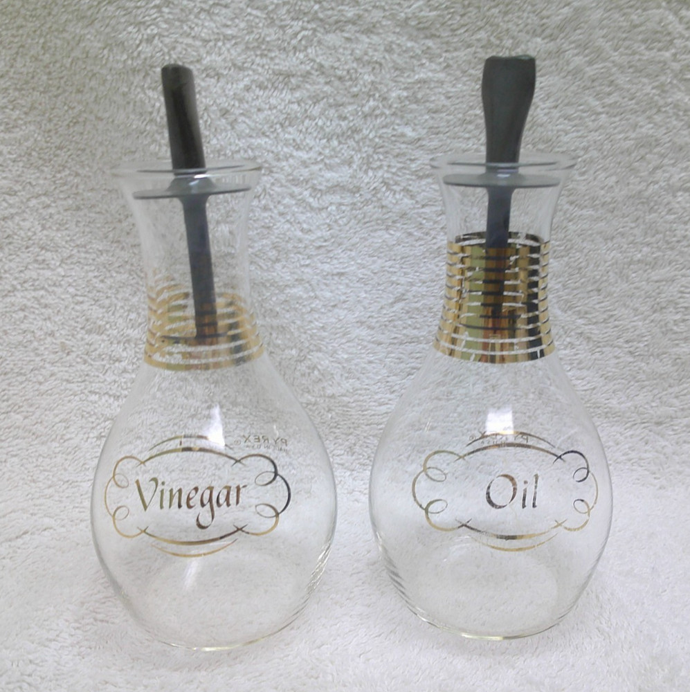 Vintage Pyrex Vinegar and Oil Cruets