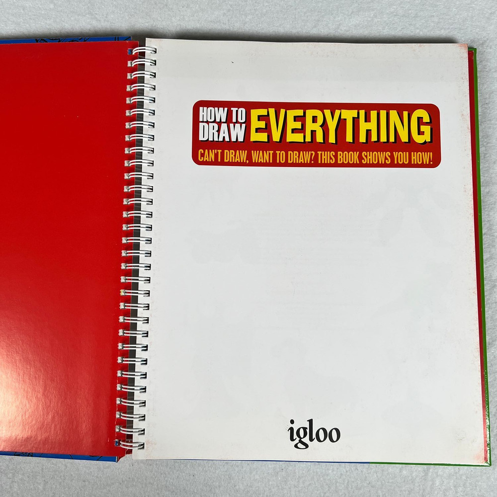 Igloo How to Draw Everything Step-by-Step Guide Art Book Spiral Bound 2005