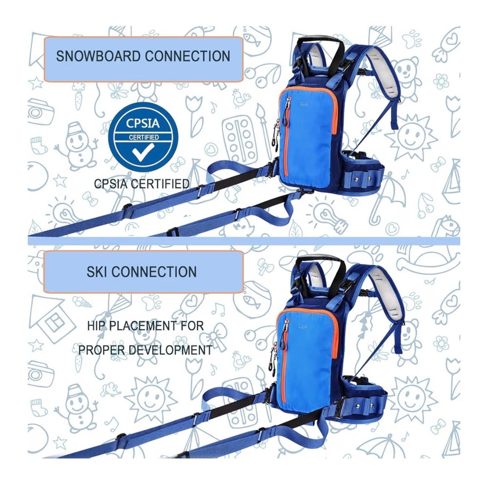 QOGIR Ski Snowboard Harness Backpack Kids