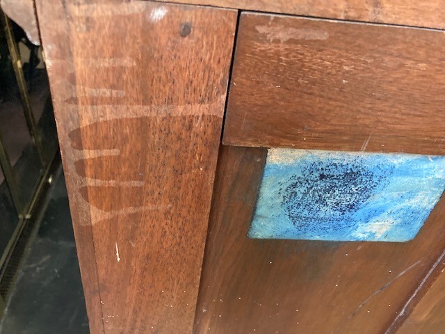 Antique 5 drawer spool cabinet