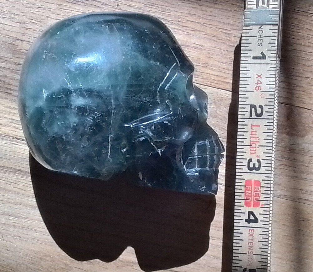 CRYSTAL SKULL Labradorite 4"