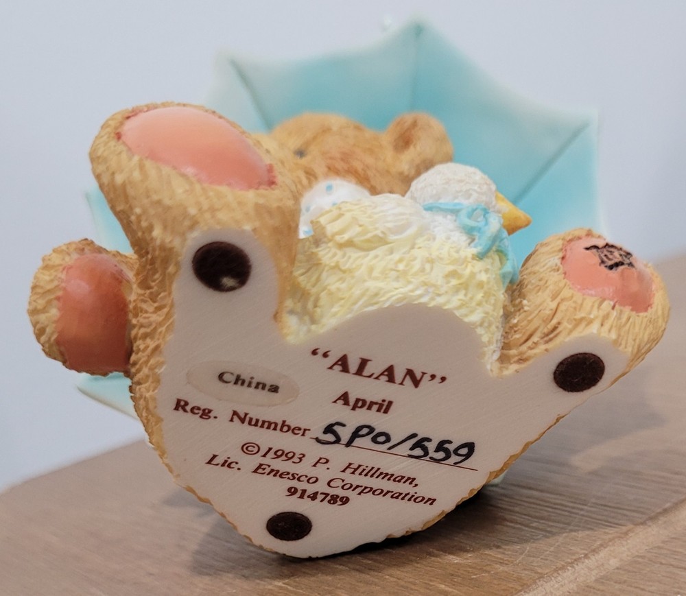 Cherished Teddies Alan April Bear Figurine