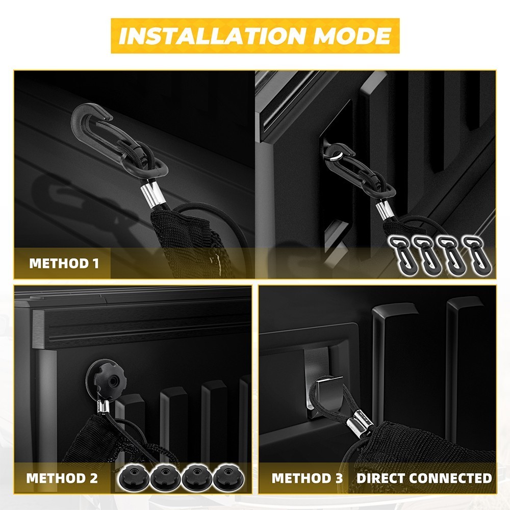 Truck Bed Cargo Net Storage Net Trunk Mesh Organizer Envelope Cargo Net Elastic