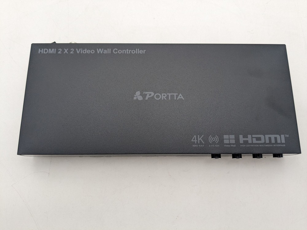 Portta 4K Video Wall Controller HDMI 2x2 Processor Splicing Modes (RS232)