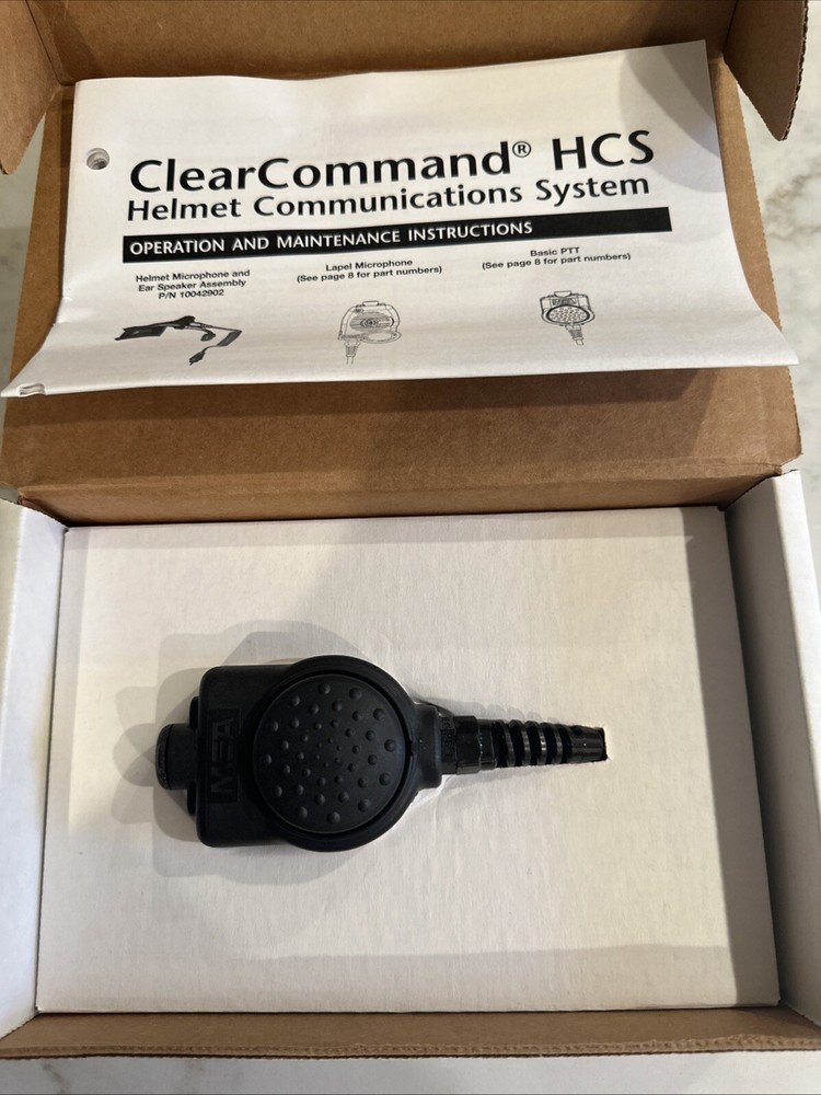 MSA CLEARCOMMAND HCS HELMET COMMUNICATION SYSTEM BASIC PTT 10061630