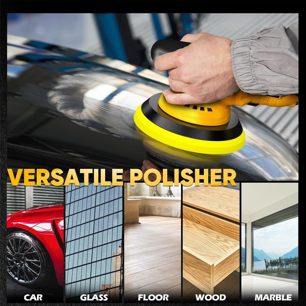 Professional-Grade Cordless Car Polisher - High Performance & Multi-Surface Use