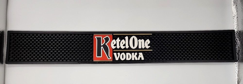 Kettle One Vodka Rubber Rail Runner Mat Spill Drip Bar