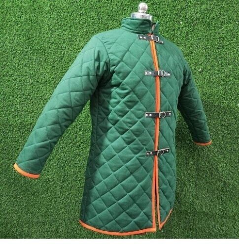 Medieval Gambeson , X-XIII Centuries Basic Closed-front Brown, Gambeson , Best G