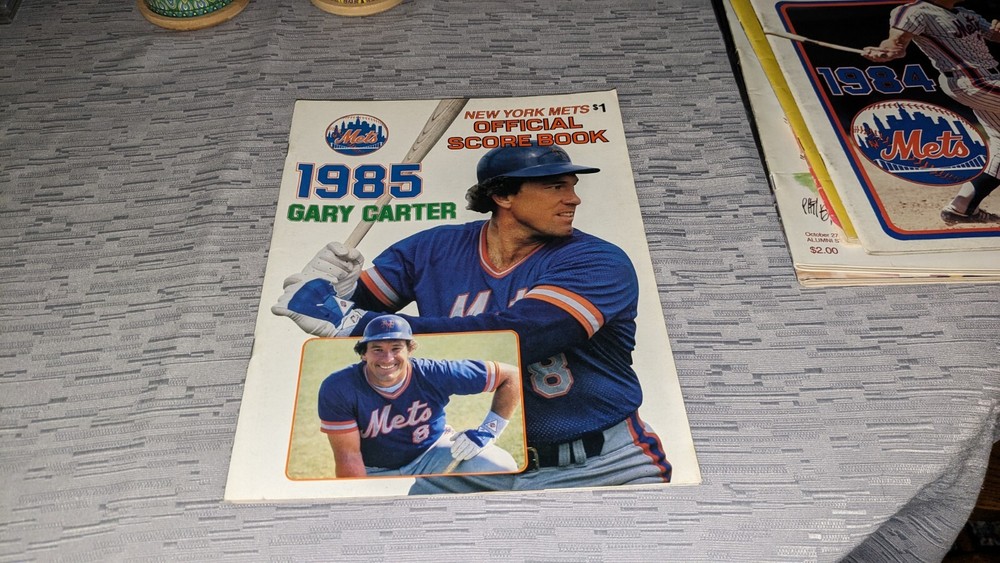 1985 New York Mets Los Angeles Dodgers Baseball Program Gary Carter