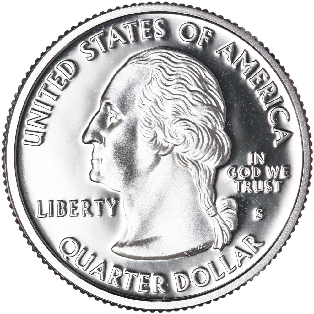 2001 S State Quarter Rhode Island Gem DCam Proof CN-Clad