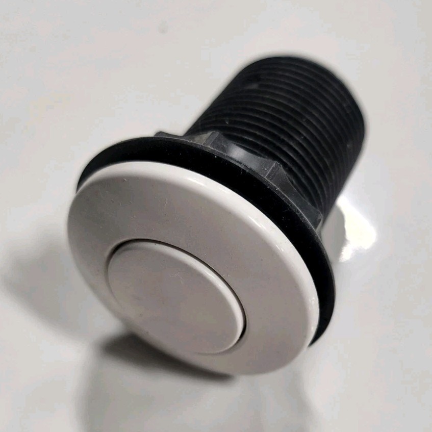 Push Button Air Switch for Kitchen Garbage Disposal, Black and Silver