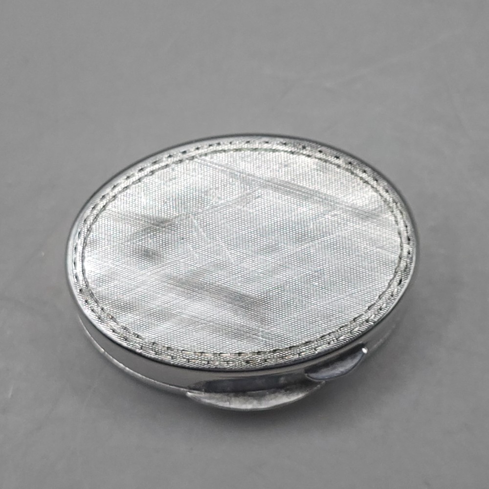 Antique Continental 800 Silver Pill Box Snuff Box