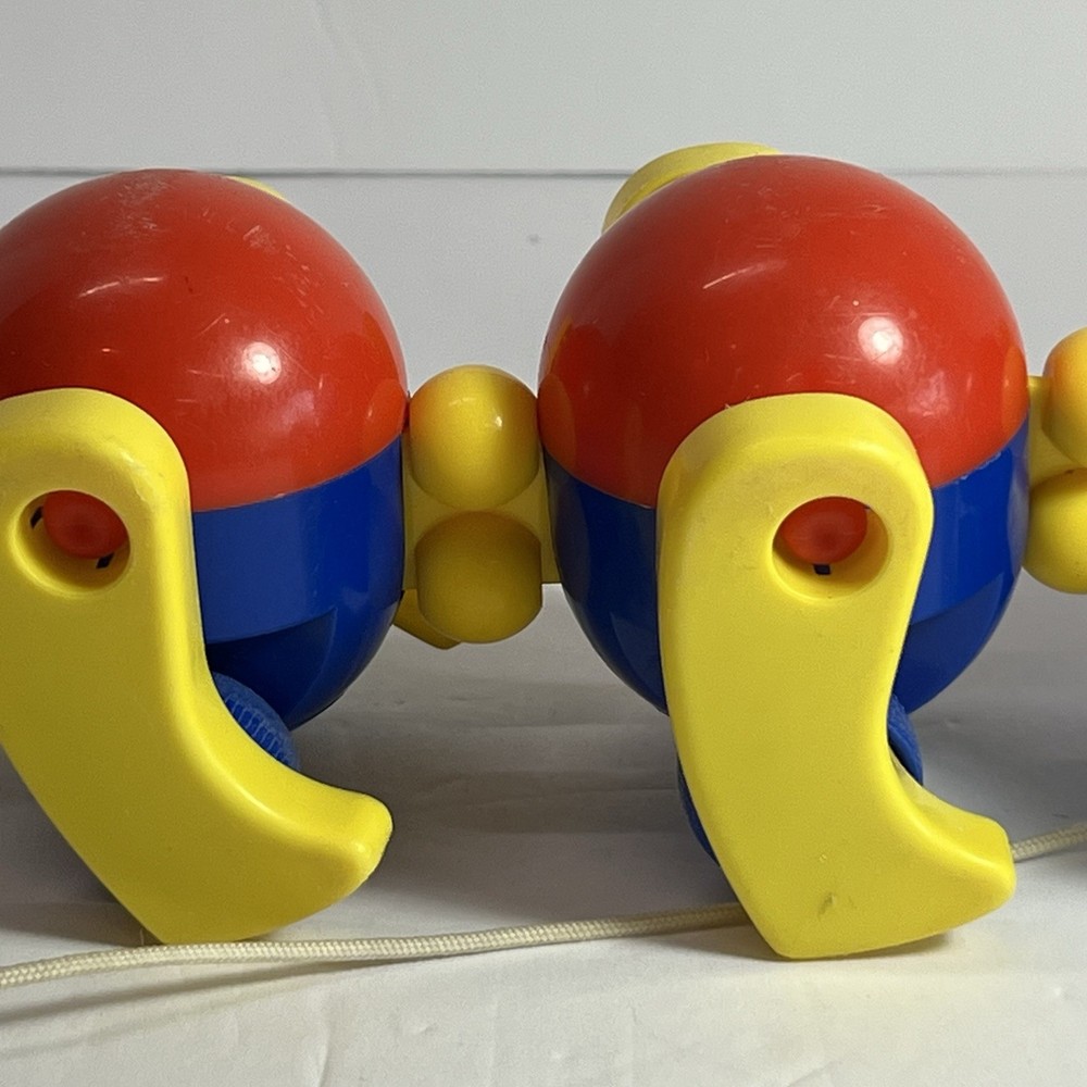 Vintage Kiddicraft Caterpillar Pull Toy Clatterpillar Pull Along Rare HTF