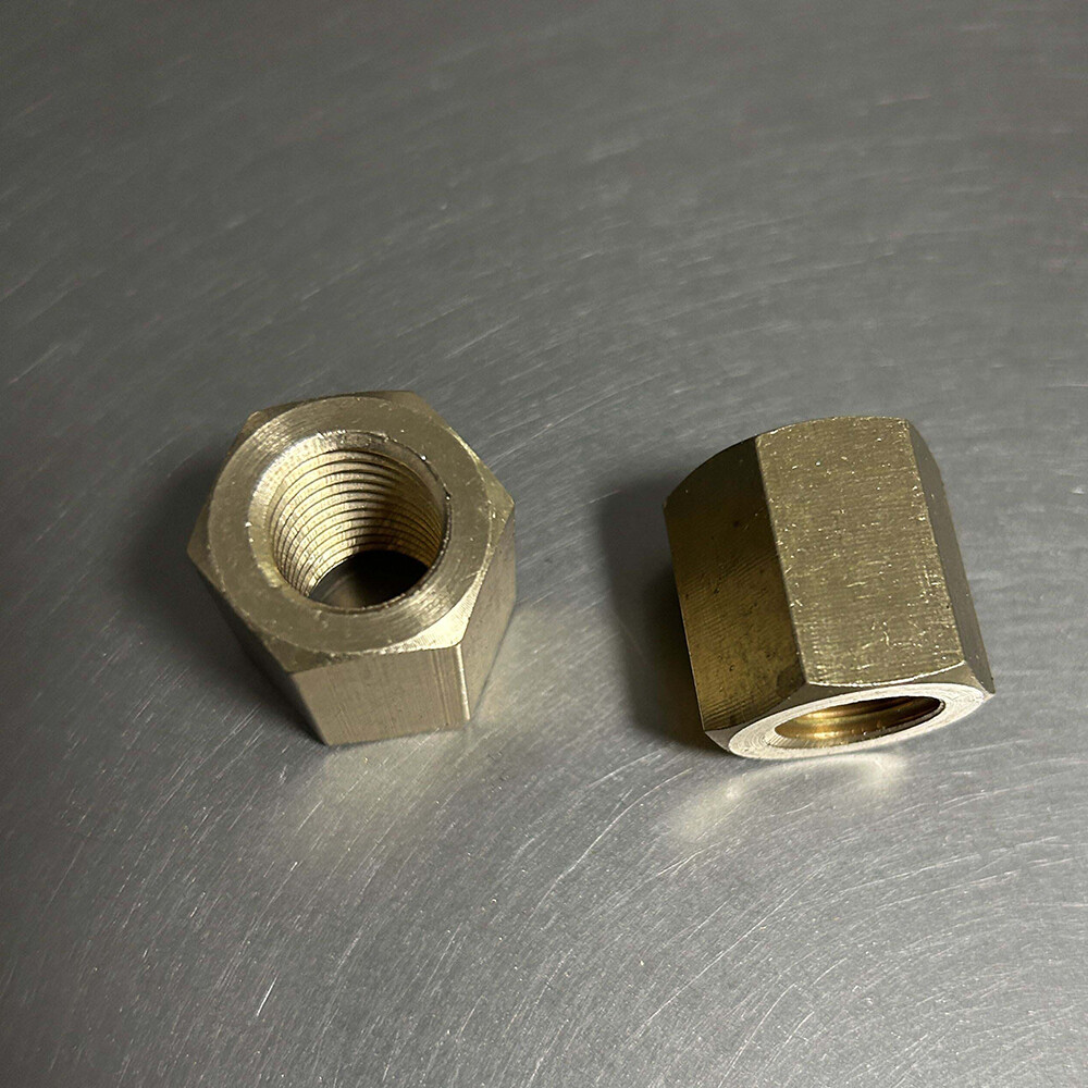 1pcs M16 M18 Brass hexagonal nuts post Thickened widened hex lock nut sleeve