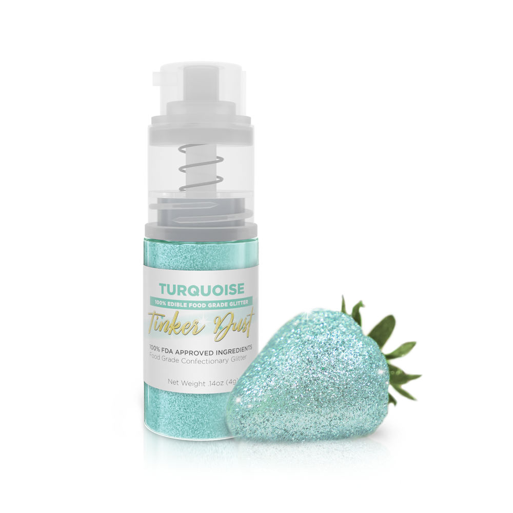 Tinker Dust - Turquoise (4g 1x Pump) | Edible Glitter for Decorating