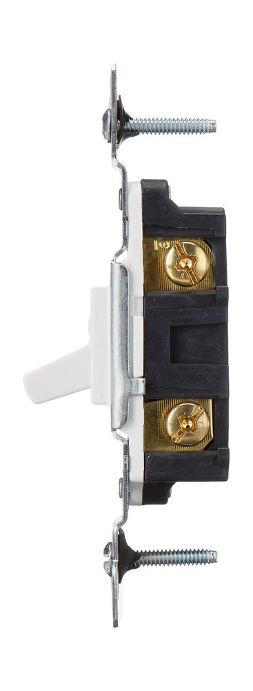 Leviton 15-Amp, 120 Volt, Toggle Framed Single-Pole AC Quiet Switch, Resident...