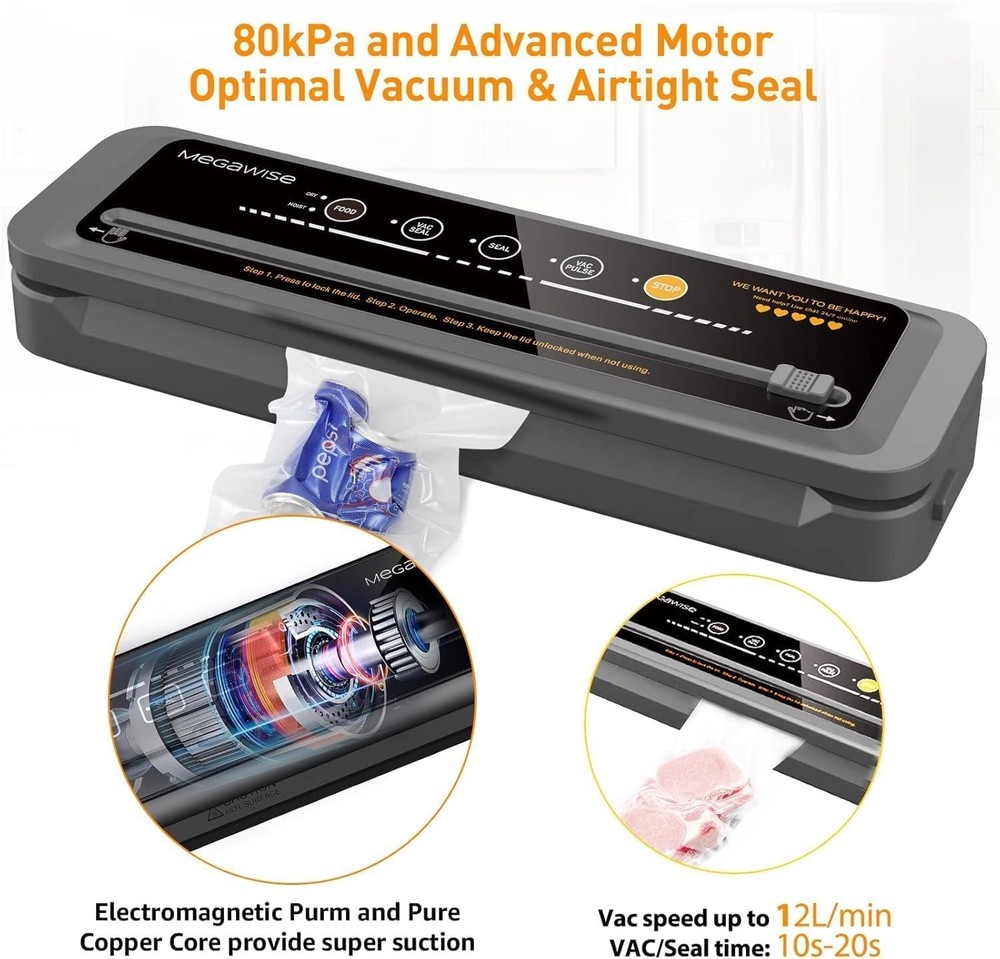 Automatic Vacuum Sealer | Bags & Cutter Included
