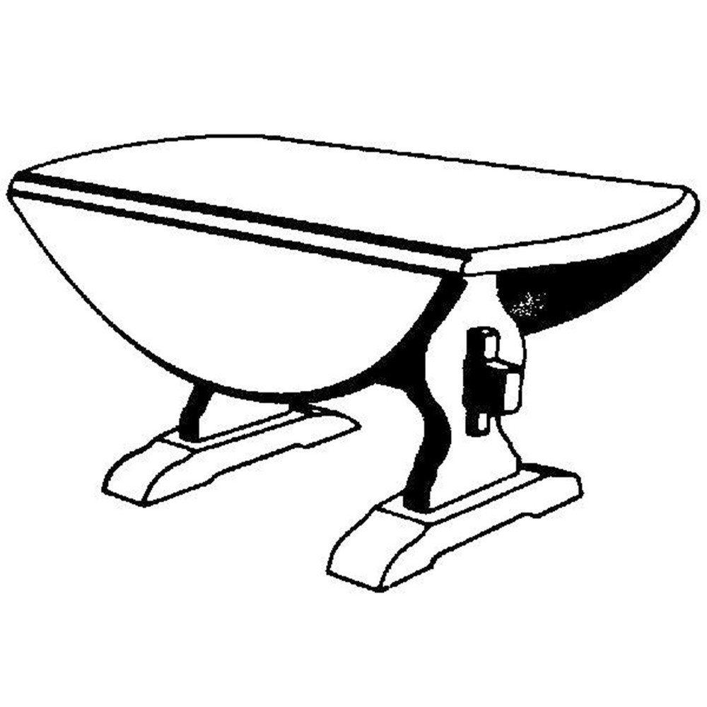 Woodcraft Project Paper Plan to Build Drop Leaf Coffee Table