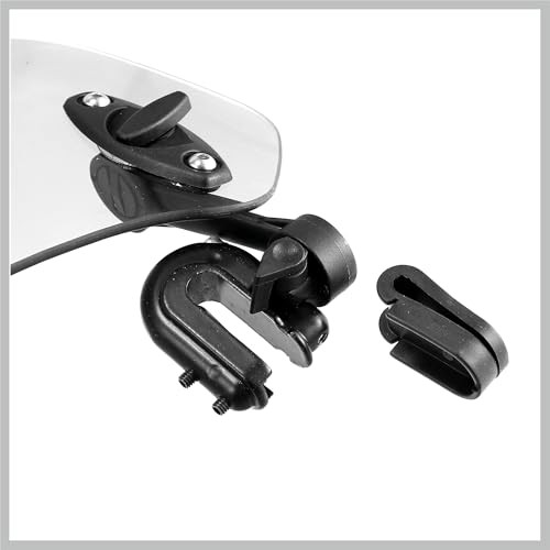 28.5cm Motorcycle Windshield Motorcycle Wind Deflector Clear Lens Adjustable