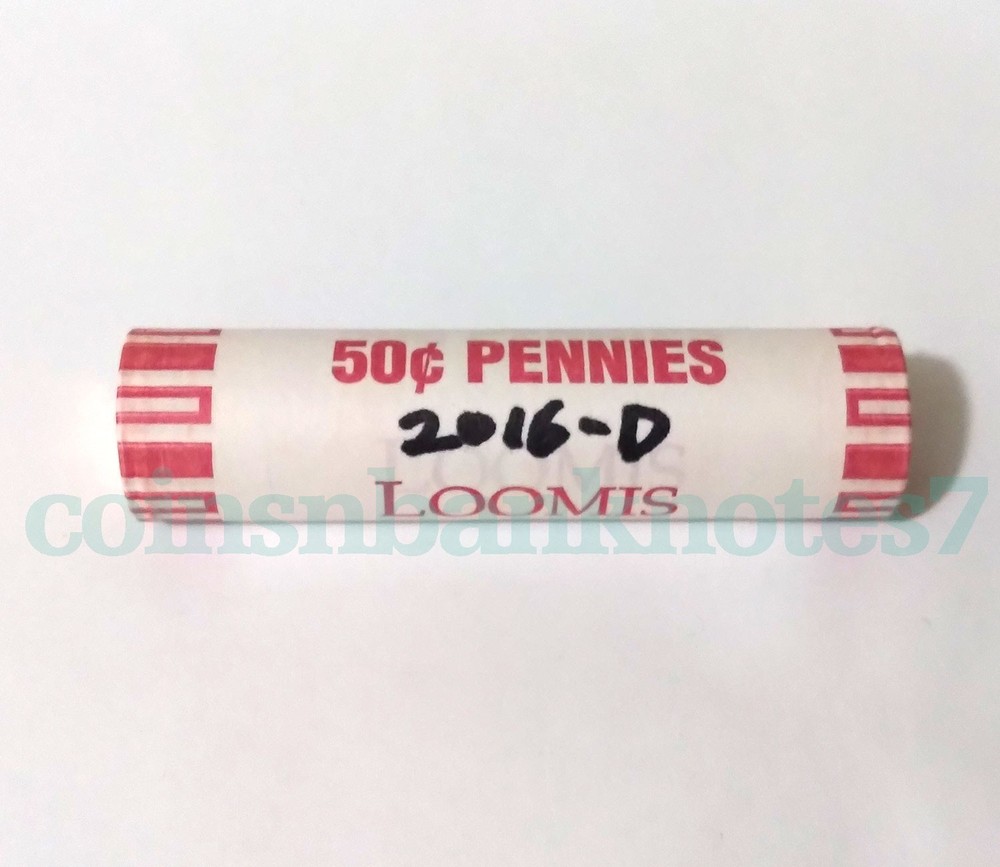 2016-D Lincoln Cent BU Original Bank Roll