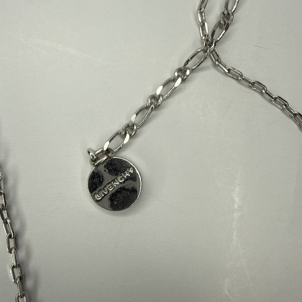 Givenchy Blue Crystal Vintage Y2K Necklace