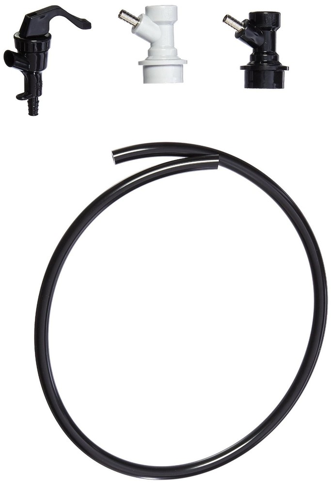 Ball Lock Dispense Kit (Ball Lock Liquid In and Gas Out, Tubing, and Faucet)
