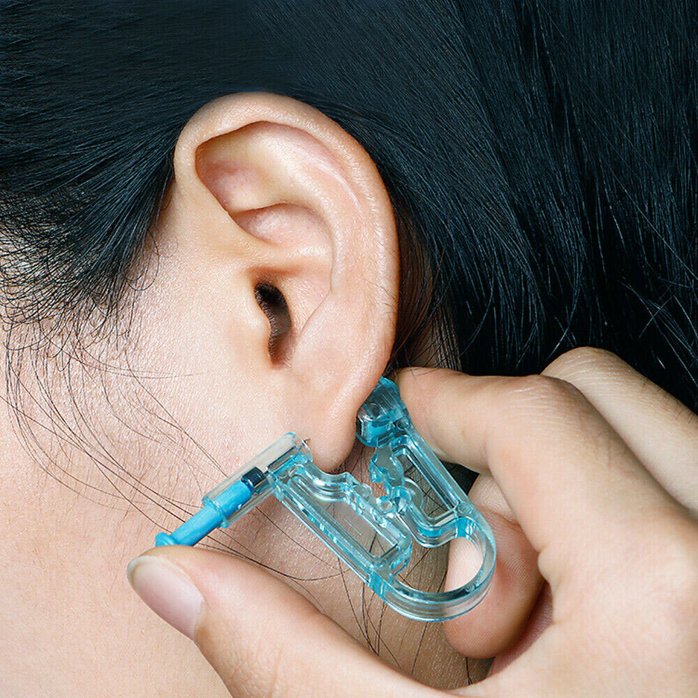 Top Disposable Ear Studs Piercing Gun Ear Stud Unit Piercer Tool Kit US 30Pack