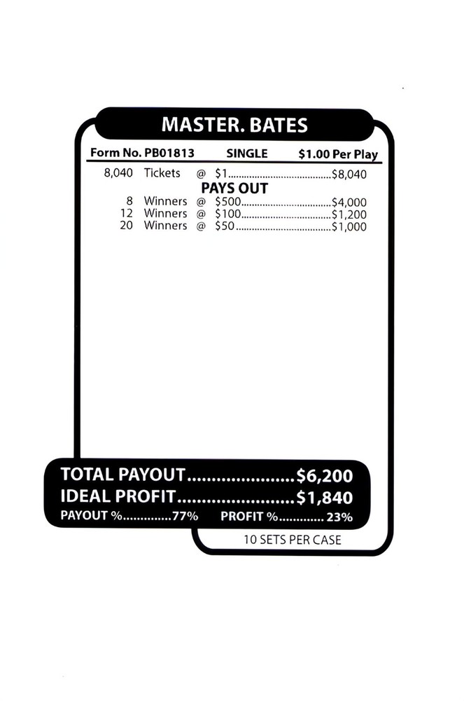 New Pull Tickets Jar Tickets - Master Bates Martial Arts