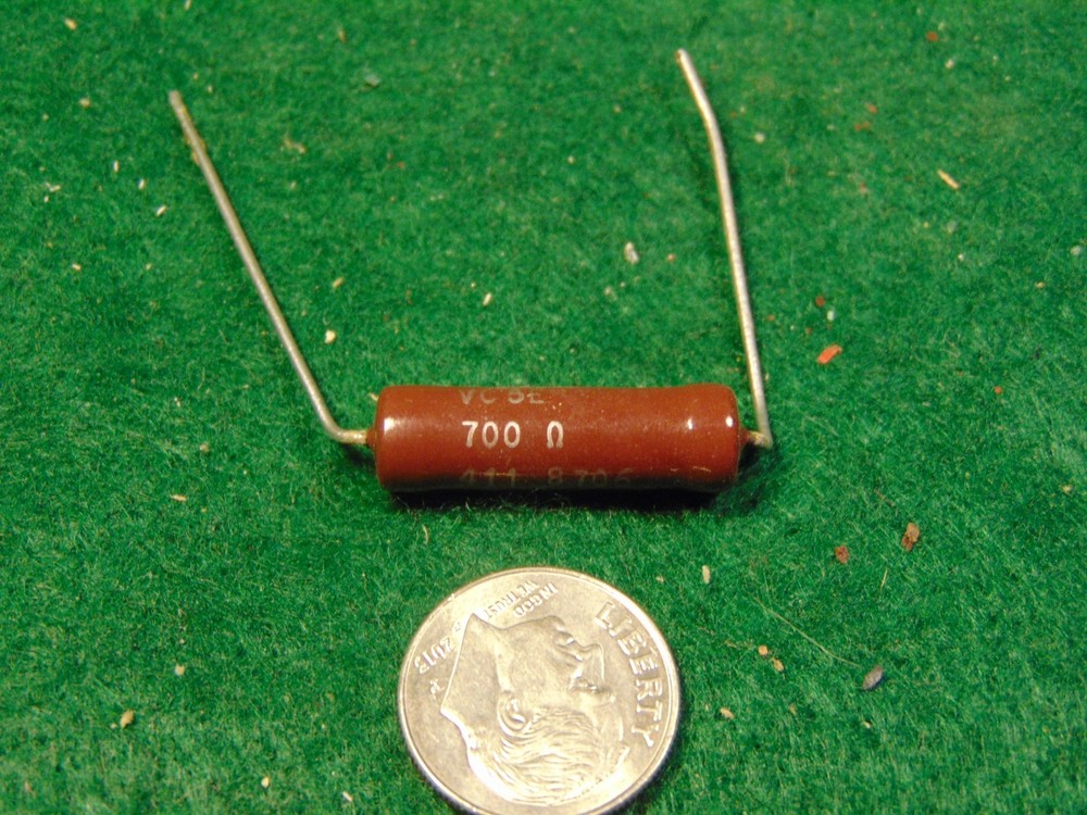 Claro 700 OHM Fixed 5 WATT CERAMIC WIREWOUND RESISTOR NOS