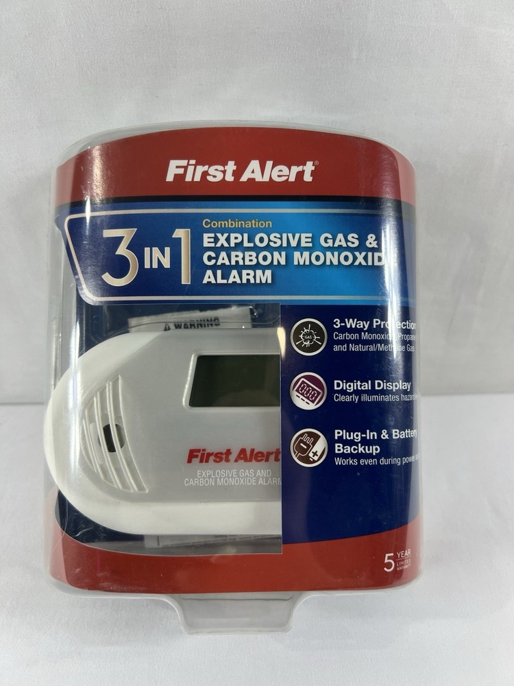 FIRST ALERT Combination Explosive Gas and Carbon Monoxide Alarm