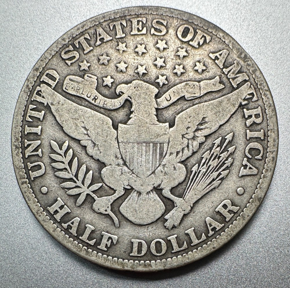 1914 BARBER HALF DOLLAR VG KEY DATE #1445