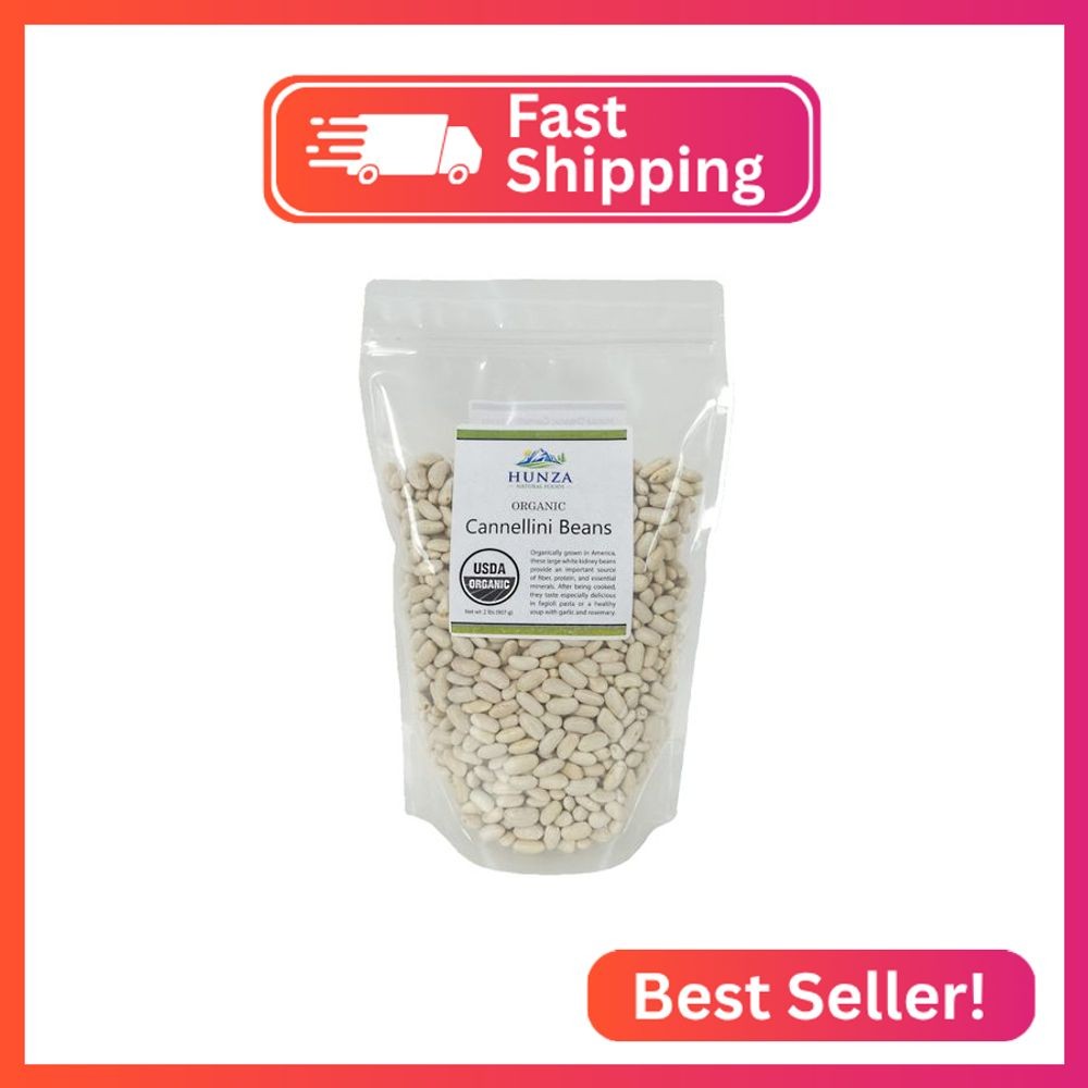 Organic Cannellini Beans - 2lbs (Hunza)