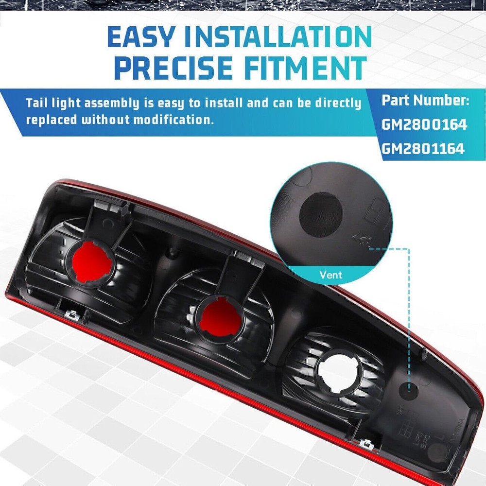 Tail Light Assembly Pair for Colorado 2004-2012 GM2800164