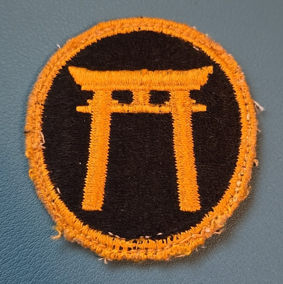 Army Ryukyus Command Patch-Off Uniform-White Back-Cut Edge-Vintage WWII NO GLOW*