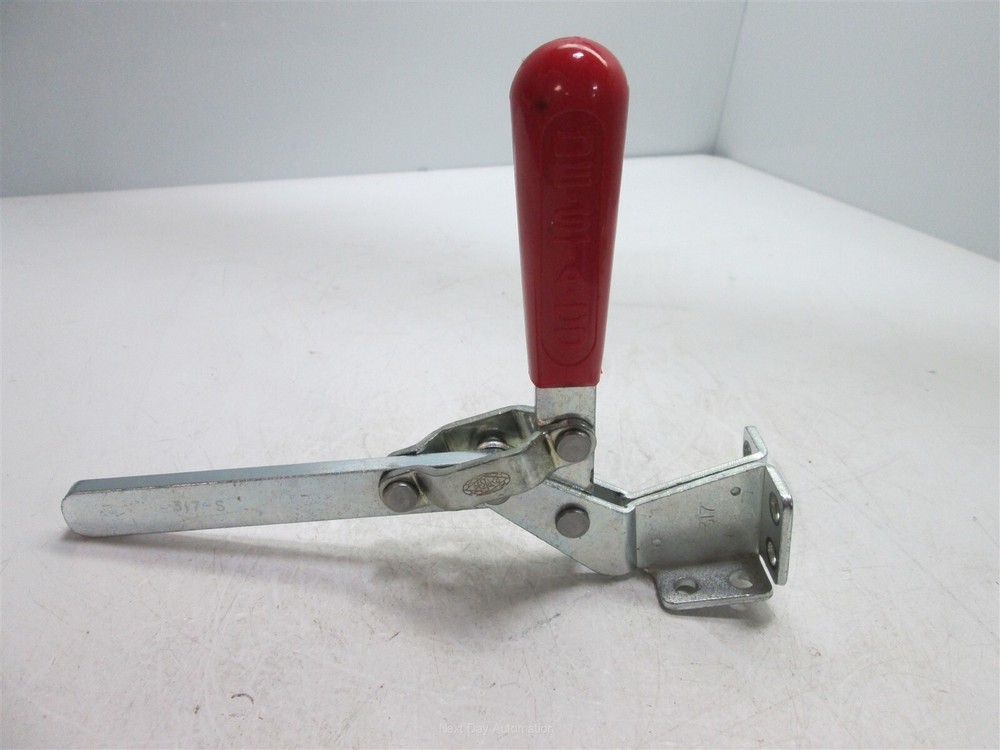 DeStaCo 317-S Vertical Toggle Clamp, Solid Bar, Holding Capacity: 400 lb (1780N)