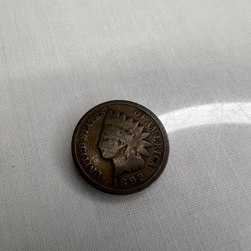 1892 Indian Head one Cent vintage *See Pics