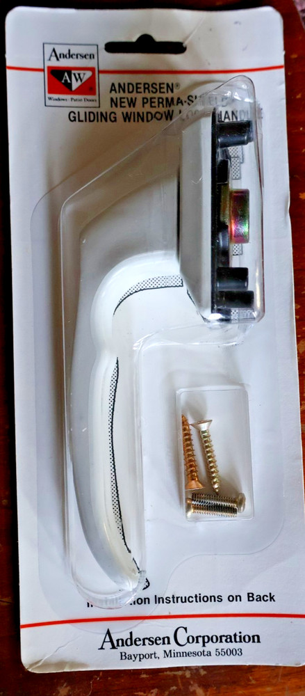 New Old Stock Andersen Corp. Perma-Shield Gliding Window Lock Handle White