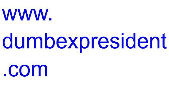 DUMBEXPRESIDENT.COM POLITICS MEMORABLE! Great Domain Name Bush Obama BIden