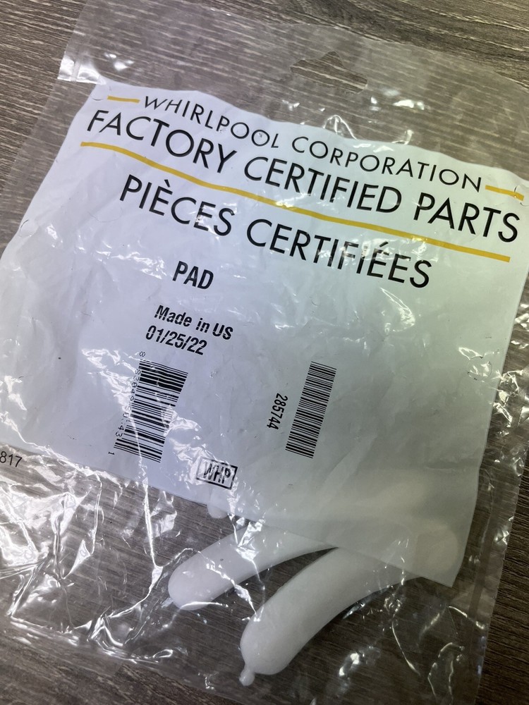 285744 : Whirlpool Washer Base Pad Set - Genuine OEM