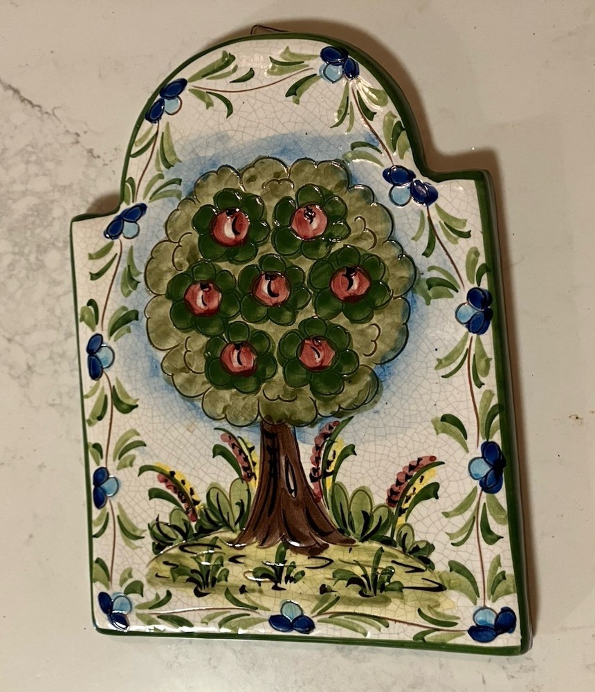 Italian Pottery Wall Hanging Hand Painted