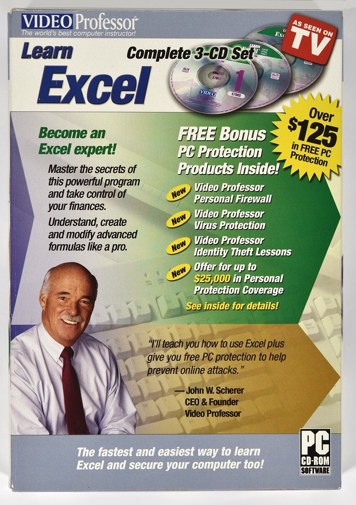 Video Professor Learn Excel, Learn PowerPoint plus PowerPoint Book