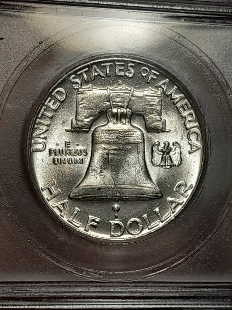 1954- D Franklin Half Dollar ICG MS63FBL
