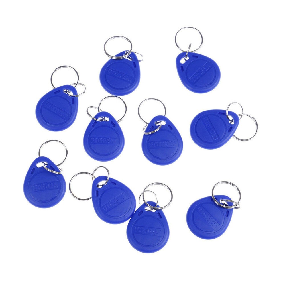 10Pack TK4100 Keychain 125KHZ RFID Proximity ID Card Token Tags Key 64 Bits
