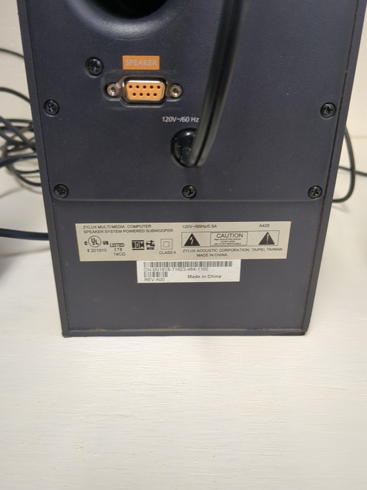 Dell A425 Zylux Multimedia Computer Speaker System with Powered Subwoofer